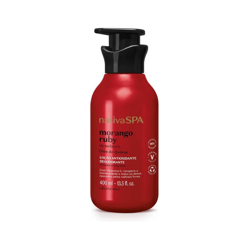 Loción Hidratante Corporal Morango Ruby 400 ml